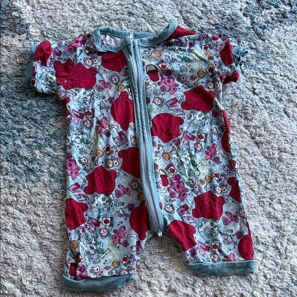 Adorable Red and Blue Kids One Piece